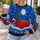 Santa With Oversized Red Sack for Christmas Parties and Cozy Holiday Nights All-over Print Knitted Sweater - 5
