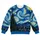 Blue Celestial Swirl and Mountain Village for Everyday Casual Wear All-over Print Knitted Sweater - 4