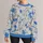 Blue Ivory Roadside Motif Streetwear For Everyday Casual Style All-over Print Knitted Sweater - 1