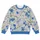 Blue Ivory Roadside Motif Streetwear For Everyday Casual Style All-over Print Knitted Sweater - 4