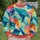 Rainbow Geometric Color Blocking for Creative Everyday Style and Casual Weekend Wear All-over Print Knitted Sweater - 6