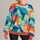 Rainbow Geometric Color Blocking for Creative Everyday Style and Casual Weekend Wear All-over Print Knitted Sweater - 1