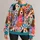 Cartoon Dog Friends And Colorful Florals For Playful Everyday Style All-over Print Knitted Sweater - 1