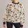 Halloween Pumpkins, Bats, Ghosts and Flowers for Cute Autumn Celebrations and Fall Parties All-over Print Knitted Sweater - 1