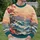 Teal Ocean Waves And Coral Blossoms For Relaxed Coastal Getaways All-over Print Knitted Sweater - 6