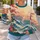 Teal Ocean Waves And Coral Blossoms For Relaxed Coastal Getaways All-over Print Knitted Sweater - 5