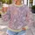 Pastel Snowflake Motif for Cozy Winter Celebrations and Festive Cold-Weather Style All-over Print Knitted Sweater - 5
