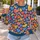 Colorful Heart Motifs for Romantic Everyday Outfits and Valentine Celebrations and Gifts All-over Print Knitted Sweater - 5