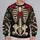 Rose-Adorned Skeleton Bones for Gothic Halloween Parties and Spooky October Celebrations All-over Print Knitted Sweater - 2