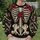 Rose-Adorned Skeleton Bones for Gothic Halloween Parties and Spooky October Celebrations All-over Print Knitted Sweater - 6