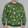 Cream Dandelion Blooms and Green Leaves for Relaxed Everyday Nature-Lover Outings All-over Print Knitted Sweater - 2