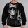 Retro Monster Bubblegum Peace Sign Halloween Gift for Classic Horror Fans and Collectors All-over Print Knitted Sweater - 2