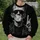 Retro Monster Bubblegum Peace Sign Halloween Gift for Classic Horror Fans and Collectors All-over Print Knitted Sweater - 6
