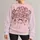 Burgundy MOM Lettering with Bow for Mother's Day and Valentine's Gift for Mom All-over Print Knitted Sweater - 1