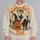 Black Cat And Jack-O'-Lantern Halloween Scene For Spooky Season And Autumn Cat Lovers All-over Print Knitted Sweater - 2