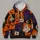 Pumpkin Ghost Bat And Skeleton Halloween Party Style For Spooky Season Celebrations All-over Print Hoodie (Lightweight) - 4