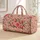 Blush Garden Roses and Songbirds for Romantic Coastal Escapes and Resort Getaways Quilted Weekend Bag - 1