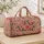 Blush Garden Roses and Songbirds for Romantic Coastal Escapes and Resort Getaways Quilted Weekend Bag - 4