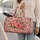 Blush Garden Roses and Songbirds for Romantic Coastal Escapes and Resort Getaways Quilted Weekend Bag - 2