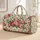 Ivory Rose Garden Florals for Romantic Coastal Getaways and Elegant Resort Escapes Quilted Weekend Bag - 1