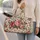Ivory Rose Garden Florals for Romantic Coastal Getaways and Elegant Resort Escapes Quilted Weekend Bag - 2