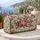 Ivory Rose Garden Florals for Romantic Coastal Getaways and Elegant Resort Escapes Quilted Weekend Bag - 5