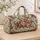 Ivory Rose Garden Florals for Romantic Coastal Getaways and Elegant Resort Escapes Quilted Weekend Bag - 4
