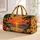 Tropical Palm Sunset Beach Scene for Coastal Getaways and Warm-Weather Travel Escapes Quilted Weekend Bag - 1