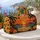Tropical Palm Sunset Beach Scene for Coastal Getaways and Warm-Weather Travel Escapes Quilted Weekend Bag - 5