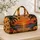 Tropical Palm Sunset Beach Scene for Coastal Getaways and Warm-Weather Travel Escapes Quilted Weekend Bag - 4