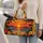 Tropical Palm Sunset Beach Scene for Coastal Getaways and Warm-Weather Travel Escapes Quilted Weekend Bag - 2