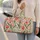 Watercolor Tulip Blooms for Weekend Getaways and Relaxed Coastal Holidays for Her Quilted Weekend Bag - 2