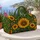 Golden Sunflower Blooms for Beach Days, Camping Trips and Relaxed Summer Getaways Quilted Weekend Bag - 5