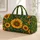 Golden Sunflower Blooms for Beach Days, Camping Trips and Relaxed Summer Getaways Quilted Weekend Bag - 1