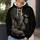 Engraved Sasquatch Blowing Dandelion for Woodland Hiking and Nature Lovers All-over Print Hoodie (Lightweight) - 5