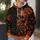 Orange Sugar Skull Butterflies And Florals For Gothic Festival Weekend Outings All-over Print Hoodie (Lightweight) - 5