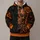 Orange Sugar Skull Butterflies And Florals For Gothic Festival Weekend Outings All-over Print Hoodie (Lightweight) - 1
