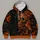 Orange Sugar Skull Butterflies And Florals For Gothic Festival Weekend Outings All-over Print Hoodie (Lightweight) - 4