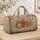 Vintage Wildflower Blooms for Relaxed Camping Trips, Beach Days, and Weekend Getaways Quilted Weekend Bag - 4