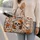 Halloween Skull Ghost Pumpkin Motifs for Festive Autumn Getaways and Spooky Season Gifts Quilted Weekend Bag - 2