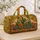 Desert Cactus and Wildflower Motifs for Sunny Beach Days and Weekend Getaway Travel Quilted Weekend Bag - 4