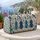 Blue Violin and Star Motifs for Beach Getaways and Music-Loving Travel Enthusiasts Quilted Weekend Bag - 5