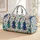 Blue Violin and Star Motifs for Beach Getaways and Music-Loving Travel Enthusiasts Quilted Weekend Bag - 1