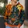 Haunted House And Running Pumpkin Characters For Halloween Night Celebrations Season All-over Print Hoodie (Lightweight) - 5