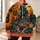 Haunted House And Running Pumpkin Characters For Halloween Night Celebrations Season All-over Print Hoodie (Lightweight) - 6