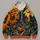 Haunted House And Running Pumpkin Characters For Halloween Night Celebrations Season All-over Print Hoodie (Lightweight) - 4