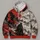 Crimson Samurai and Ink-Wash Clouds for Autumn Adventures and Bold Heritage Style All-over Print Hoodie (Lightweight) - 4