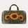 Golden Sunflower and Teal Boho Florals for Beach Days and Relaxed Weekend Getaways Quilted Weekend Bag - 6