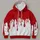 Crimson Drip Color Block for Bold Winter Streetwear and Casual Everyday Layering All-over Print Hoodie (Lightweight) - 4