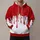 Crimson Drip Color Block for Bold Winter Streetwear and Casual Everyday Layering All-over Print Hoodie (Lightweight) - 1